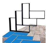 Walker Molde Retangular en forma de L, reutilizable, para hormigón, patio, césped, jardín, pasarela, pavimento, pavimento, pavimento, 50 x 40 x 4 cm