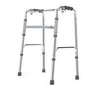 Walker plegable para personas mayores, marco plegable ultra estrecho, ayuda de movilidad ligera para ancianos, altura ajustable (plata) (plateado) estrella de luz