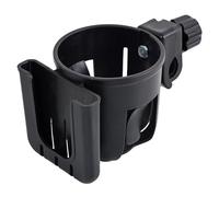 Walker Portavasos 2 en 1 Portavasos para teléfono para Scooters Bicicletas Cochecitos Silla de Ruedas, Negro, Ajustable Antideslizante