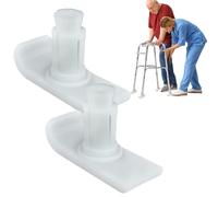 Walker - Protectores de pies para andadores de personas mayores, 2 deslizadores para rodillos seniores con placa inferior antideslizante