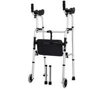 Walker Rolling Walker - Rolling Walker con Asiento - Plegable, Euro Style Rollator, 2 Wheel Walker para Personas Mayores Soportes de Marco de Acero Duradero Little Surprise