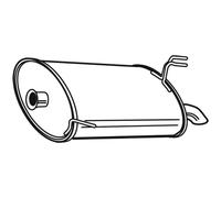Walker Silenciador Compatible Para Hyundai I20 1.2 24045