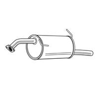 Walker Silenciador Compatible Para Mazda 2 1.3 23857