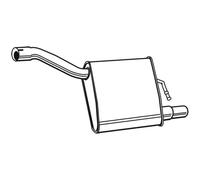 WALKER Silenciador Final para Ford Focus 1.6 16V 2.0 71403