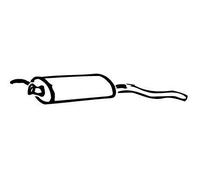 WALKER Silenciador para RENAULT: Express, Extra, Rapid (Ref: 13598)