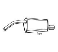 Walker Silenciador Trasero Para Alfa Romeo 156 Sportwagon 2.0 JTS