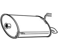 WALKER Silenciador trasero para HYUNDAI: i20 (Ref: 24045)