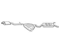 WALKER Silenciador trasero para LANCIA: Delta & FIAT: Brava, Bravo (Ref: 21045)