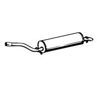 Silenciador trasero 05388 WALKER para MERCEDES-BENZ 123 Sedán 123 Coupé