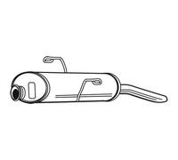 Walker Silenciador Trasero Para Peugeot 306 1.4 Sl 1.6