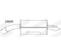 Walker Silenciador Trasero Para Saab 9-3 Cabriolet YS3F