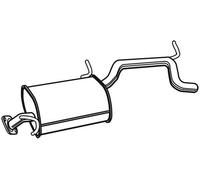 WALKER Silenciador trasero para SUZUKI: Ignis, Wagon R (Ref: 22174)