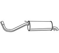WALKER Silenciador trasero para VOLKSWAGEN: Polo & SKODA: Fabia & SEAT: Cordoba, Ibiza (Ref: 71342)