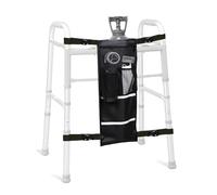 Walker - Soporte para tanque de oxígeno, bolsa de cilindro de O2 portátil para tanques D y E, con correa reflectante, se adapta a caminantes rodantes, 1 unidad