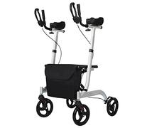 Walker Stand Up Andador con Andador Plegable con reposabrazos Acolchados, Asiento y Respaldo de Altura Ajustable para Personas Mayores y Adultos