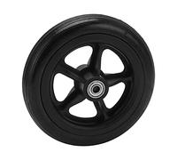 Walker Tire, Wheelchair Wheel Multifuncional Antideslizante Estable Rolling PU 163mm OD Heavy Duty para Mudanzas