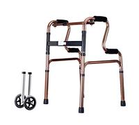 Walker Walker - Andador vertical para personas mayores, ancianos con asiento y ruedas, ayuda ajustable para caminar, plegable y ligero (3#) () poderosamente