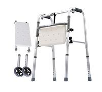 Walker, Walker Walker estándar Ajuste de 8 velocidades Ayuda para la movilidad para caminar Modo dual para personas mayores Accesorios extraíbles para viajes Rehabilitación Walker