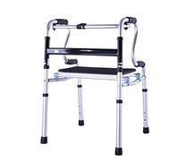 Walker Walking Aid Rehabilitation Arm Frame Ancianos Cuatro pies Taburete de baño Travel Support Chair Frame Gift (A 46 * 53cm) It's so kind of you