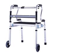 Walker Walking Aid Rehabilitation Arm Frame Ancianos Cuatro pies Taburete de baño Travel Support Chair Frame Gift (B 46 * 53cm) It's so kind of you