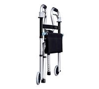 Walker,Walking Aids Andador ligero y plegable con ruedas para personas mayores con asiento y ruedas Altura ajustable Ayuda para la movilidad con ruedas para discapacitados mayores - Bastón para