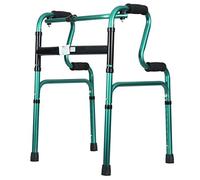 Walker, Walking Frames Andador portátil Altura 8 Ajuste de Archivo Aleación de Aluminio Grueso Pacientes de Edad Avanzada Reposabrazos 4 pies Bastón antideslizanteRojo (D)