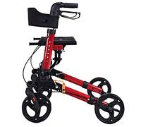 Walker, Wheeled Premium Rollator Andador de 4 ruedas con asiento, respaldo y bolsa de aluminio plegable It's so kind of you