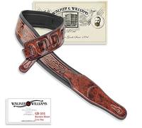 Walker & Williams gb-101 Bourbon Marrón acolchado correa de piel Classic Live diseño de roble