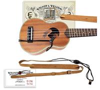 Walker & Williams u-74 ukelele de piel suave correa ajustable para la mayoría Soprano ukelele