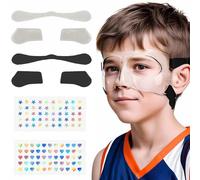 WALKEREN WR - Protector de nariz para niños y niñas rotas, ajustable, para baloncesto, béisbol, deportes, con acolchado de espuma para jóvenes y adolescentes (negro)