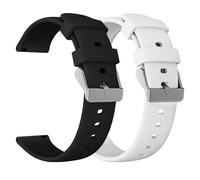 WalkerFit 2 unidades para reloj inteligente de 20 mm/22 mm, correa de repuesto de silicona de cierre rápido, compatible con relojes deportivos, 20mm