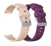 WalkerFit 2 unidades para reloj inteligente de 20 mm/22 mm, correa de repuesto de silicona de cierre rápido, compatible con relojes deportivos, 20mm