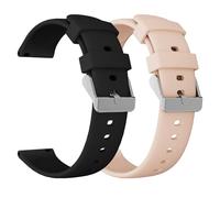 WalkerFit 2 unidades para reloj inteligente de 20 mm/22 mm, correa de repuesto de silicona de cierre rápido, compatible con relojes deportivos, 20mm