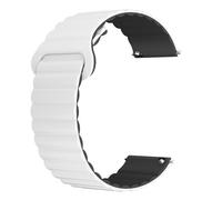 WalkerFit Correa magnética de reloj de 20 mm, pulsera deportiva de cierre rápido, fuerte imán de enlace de repuesto, cierre magnético ajustable para brazalete, Blanco Y Negro