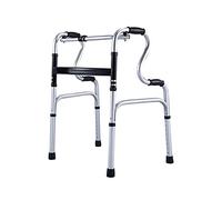 Walkers for seniors Foldable Standard Walker, Lightweight Aluminum Alloy Wheel Rehabilitation Auxiliary Walking Frame Wheels, Height Adjustable Elderly Walking Mobility Aid rollator walker, Durable Mo