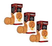 Walkers | Galletas de jengibre y mantequilla - 3 caja | Masa quebrada con mantequilla y jengibre | Galletas Tradicionales Inglesas