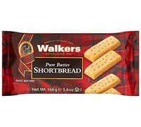 Walkers Galletas de Mantequilla Tradicionales - 160 gr, pack de 6