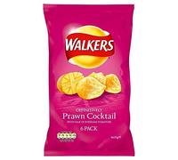 Walkers Gambas Fritas Cóctel 25g X 6 Por Paquete (Paquete de 2)