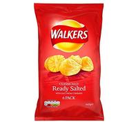 Walkers Listo Patatas Fritas Con Sal 25g X 6 Por Paquete (Paquete de 6)