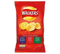 Walkers Patatas A La Inglesa - Variedad Clásica (6X25g) (Paquete de 6)