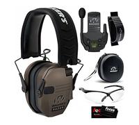 Walker's Razor - Orejeras electrónicas delgadas de gama alta, planas, tierra oscura (6 artículos)