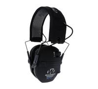 Walker's Razor Slim X-TRM - Protectores auditivos electrónicos para caza y tiro, con almohadillas de refrigeración, diadema que absorbe la humedad y 2 pilas AAA, color negro
