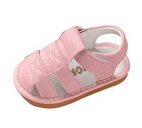 Walkers Shoes Roman Shoes First Baby Sandals Girls Boys Sole Soft Baby Shoes Size 9 Kids Shoes Girls, Pink, 9-12 meses
