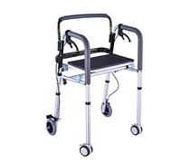 Walkers Wheel - Polea de marco de fractura de cuatro ruedas para hombre mayor con freno de mano fiable