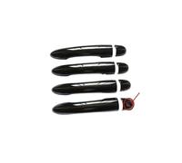 WALkfb TAVOS Cubierta De Manija De Puerta De Plástico Negro Brillante, Accesorios Para R&enault Clio 3 MK3 Iii 2006 2012 2013 RS Piezas de automóvil (Color: 4DC-1)