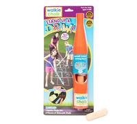Walkie Chalk Stand-up Sidewalk Chalk Holder, (Orange), Creative Outdoor Toys for Kids and Adults Including 2x Chalks, Street Art & Playground Supplie