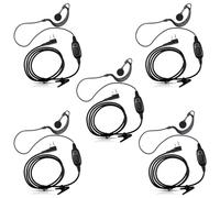 Walkie Talkie - Auriculares con cabeza K de 2 pines en forma de G, auriculares con micrófono PTT compatible con Baofeng UV-5R BF-888S Retevis RT21 RT22 H-777 Arcshell AR-5 Kenwood Radio bidireccional