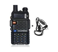 Walkie-talkie BF-F8+ original, radio portátil bidireccional de 5 W, banda dual, 128 canales (conector