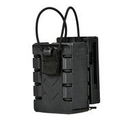 Walkie Talkie Case, Compact Interphone Carrier Sheath, Nylon PA66 Secure Radio Holder Pouch, Reinforced Radio Belt Clip for Law Enforcement, Security Personnel, and Firefighters, 9.2x5.8x4cm