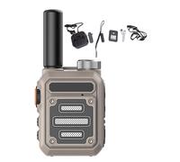 Walkie Talkie De Alcance Ilimitado, Walkie-Talkies Resistentes A Los Golpes, Impermeables Walkie-Talkies Recargables Walkie-Talkies De Largo Alcance Sin Cuotas Llamadas Mini Walkie Talkie(Khaki,1pcs)